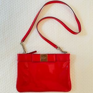 kate spade patent bow handbag